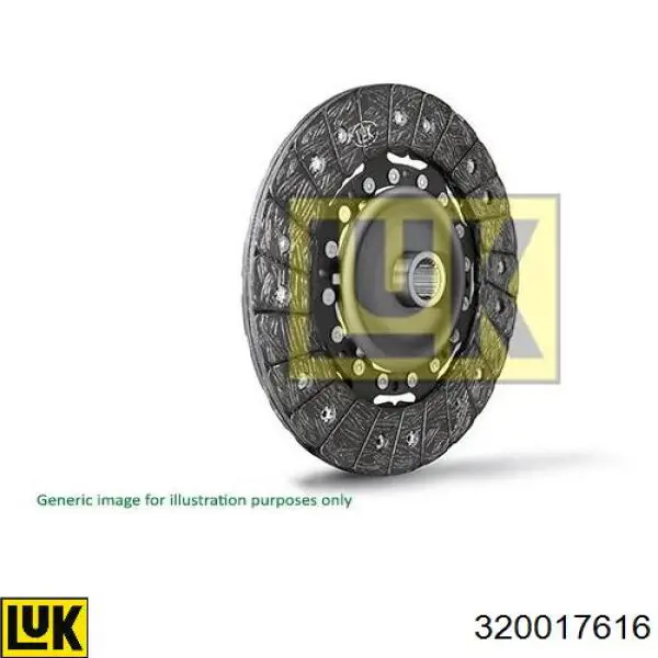 Disco de embrague LUK 320017616 precio, desde 39,53 EUR