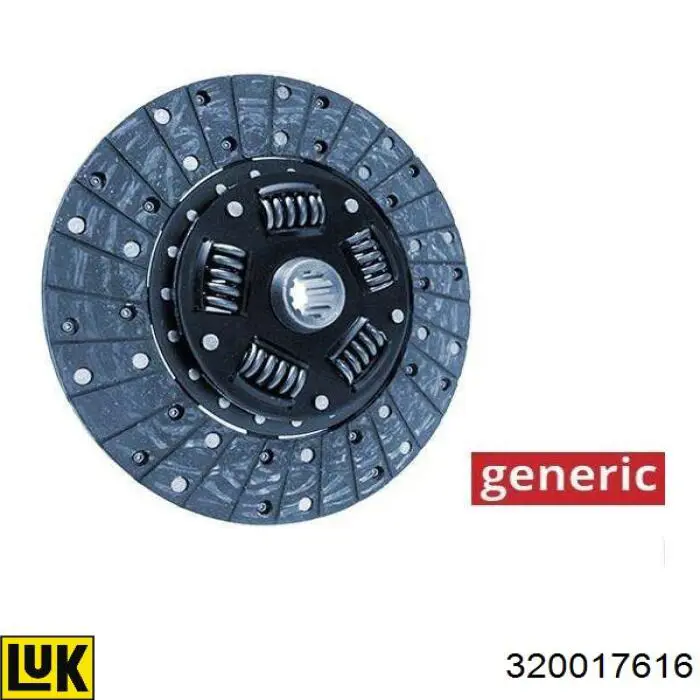 Comprar 320017616 LUK Disco de embrague