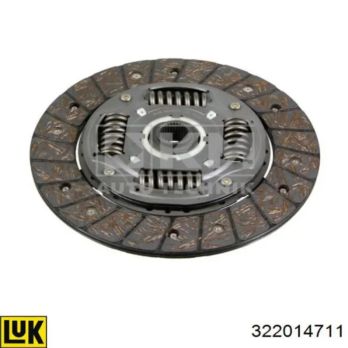 Disco de embrague 322014711 LUK