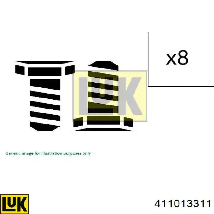 Perno de volante de inercia LUK 411013311 precio, desde 28,94 EUR