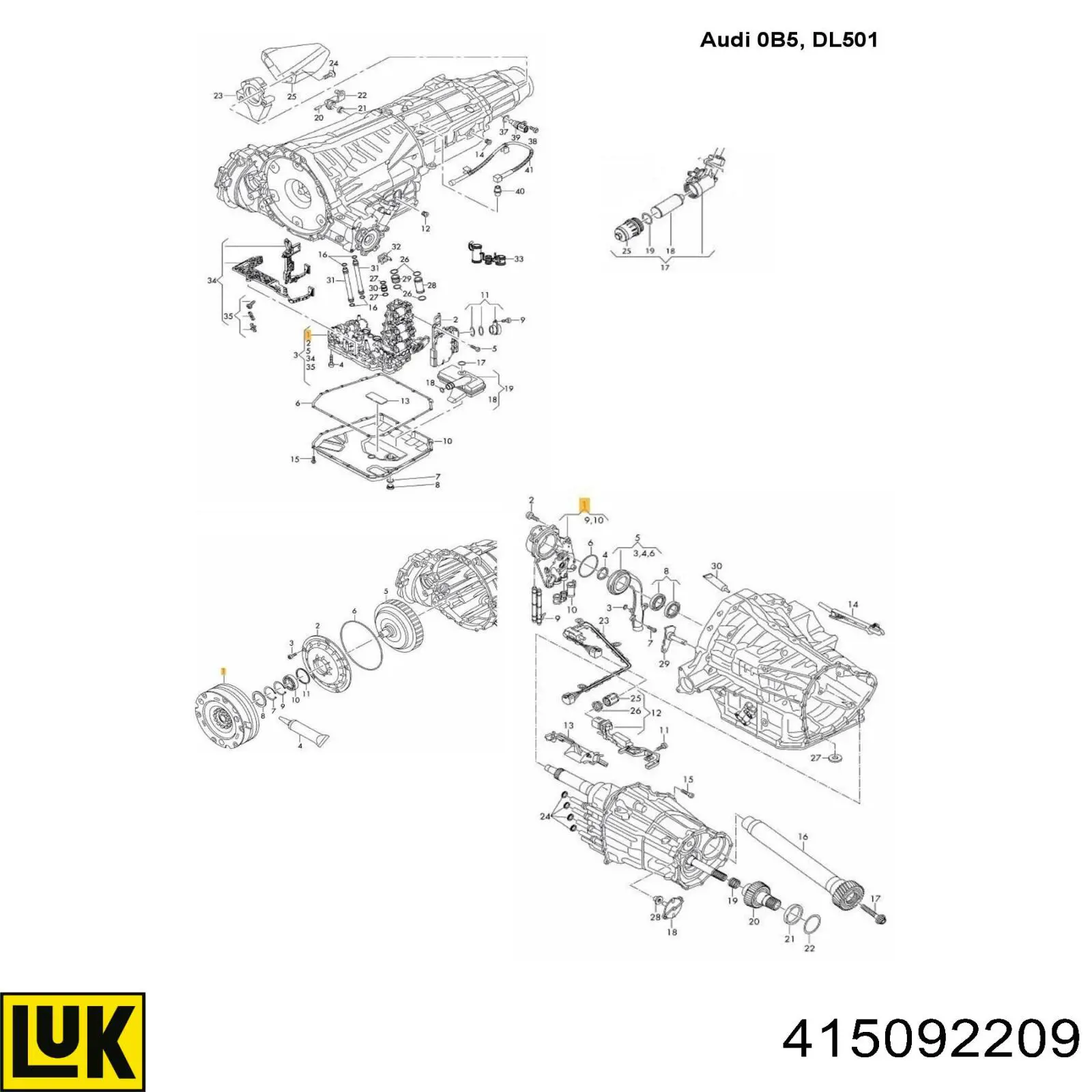 Motor de volante LUK 415092209 precio, desde 639,12 EUR