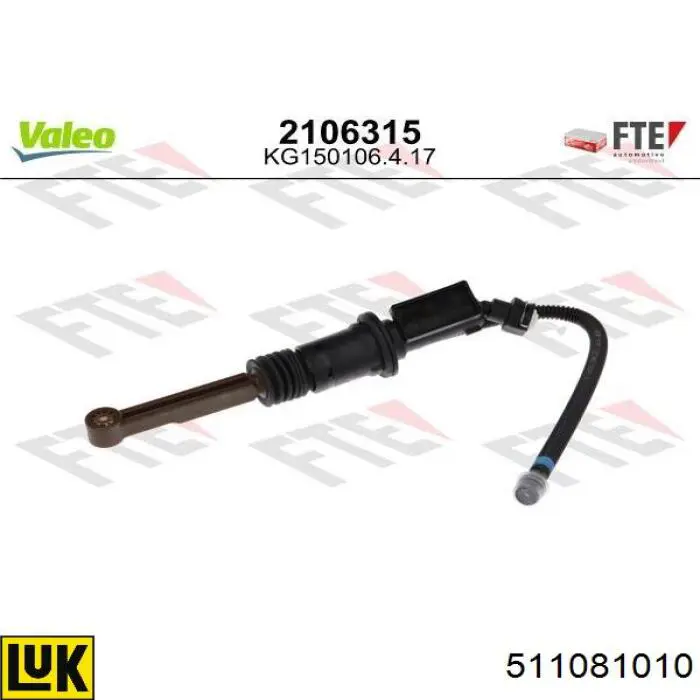 Cilindro maestro de embrague 9828141580 Peugeot/Citroen