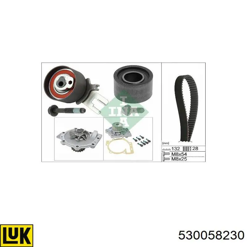 530058230 LUK Kit correa de distribución