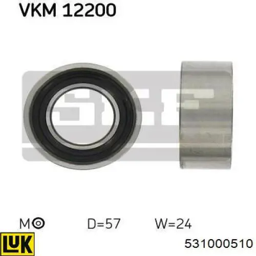 531 0005 10 LUK rodillo, cadena de distribución