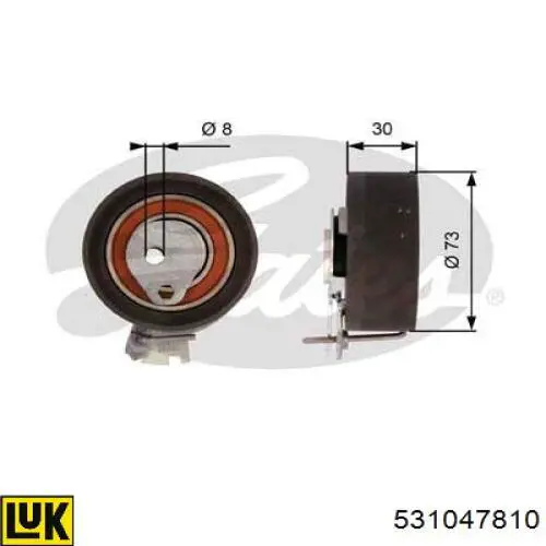 531047810 LUK rodillo, cadena de distribución