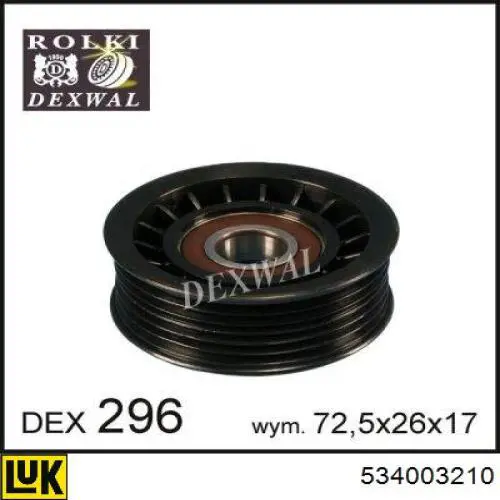 Comprar 534003210 LUK Tensor de correa poli V 