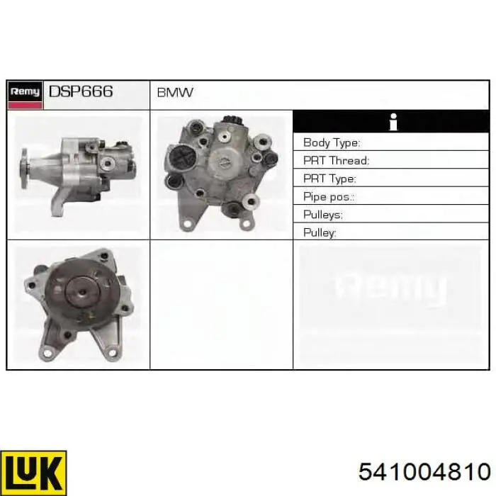 Bomba de dirección asistida  LUK 541004810 precio, desde 156,12 EUR