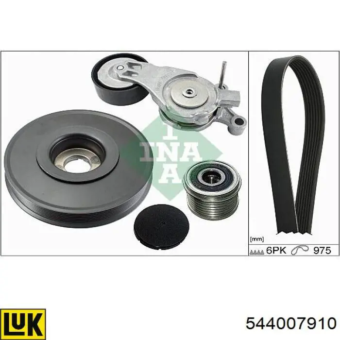 Polea del cigüeñal LUK 544007910 precio, desde 55,72 EUR