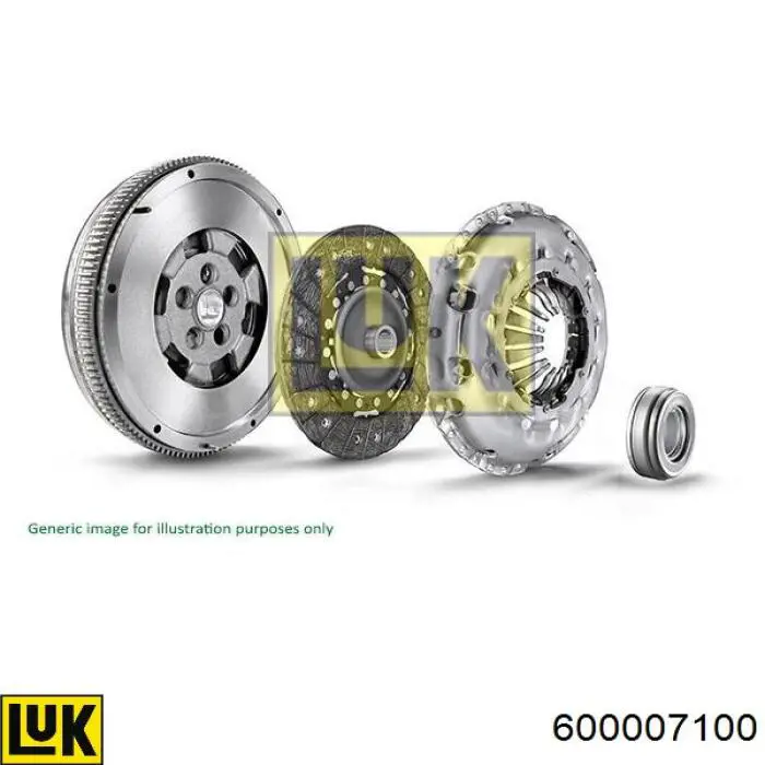 600007100 LUK kit de embrague (3 partes)