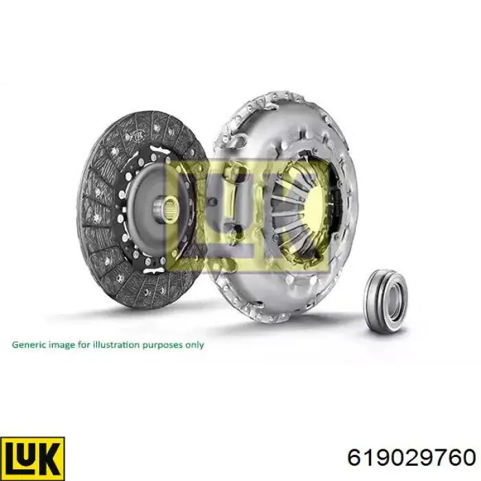 619029760 LUK kit de embrague (3 partes)