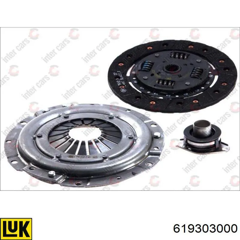 619303000 LUK kit de embrague (3 partes)