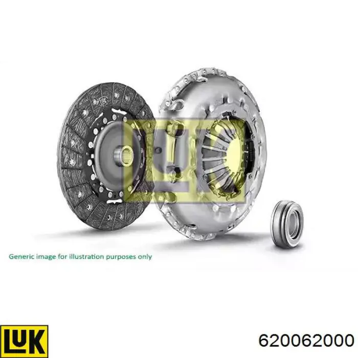 620062000 LUK kit de embrague (3 partes)