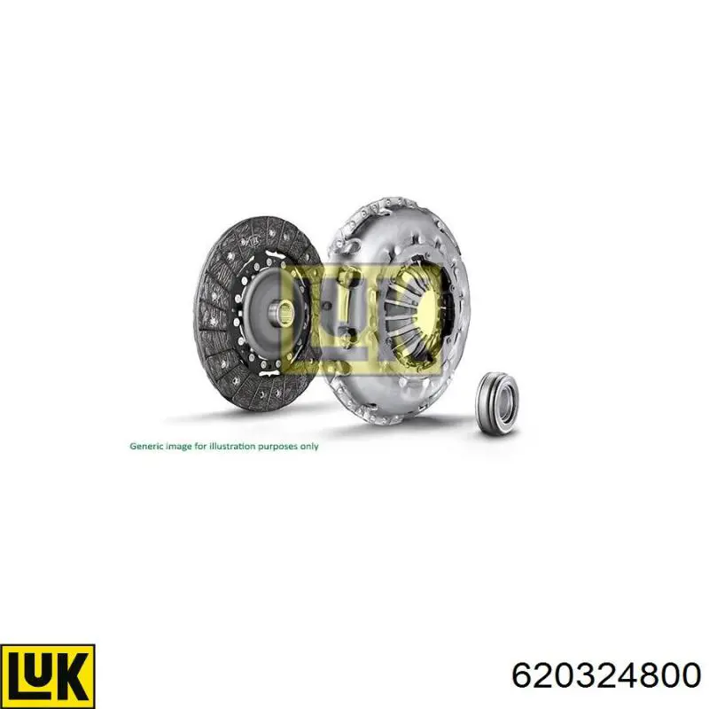 620324800 LUK kit de embrague (3 partes)