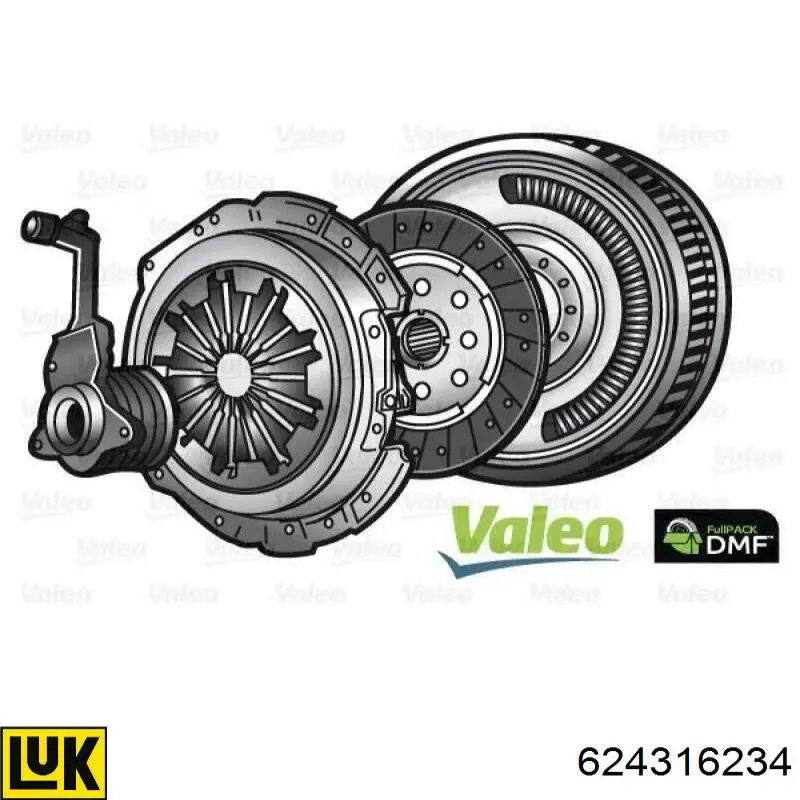 Kit de embrague INA 624316234