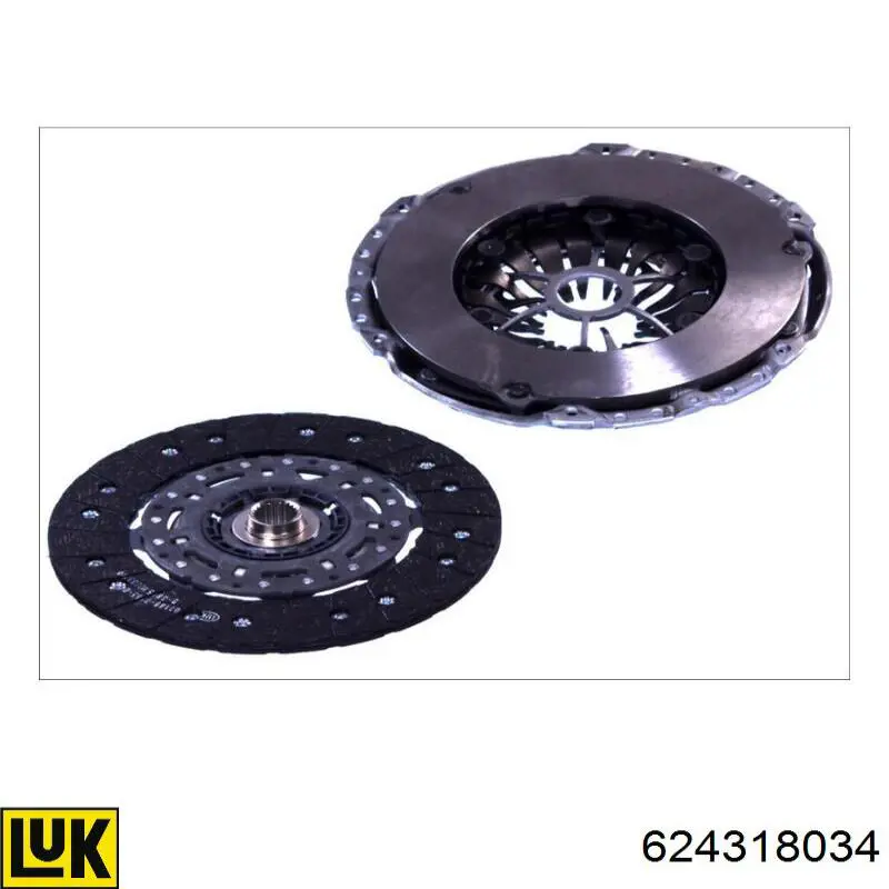 Kit de embrague LUK 624318034