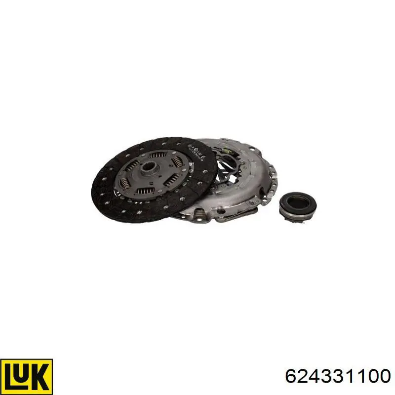 624 3312 33 LuK Kit D'embrayage Avec Butée Hydraulique, 240mm