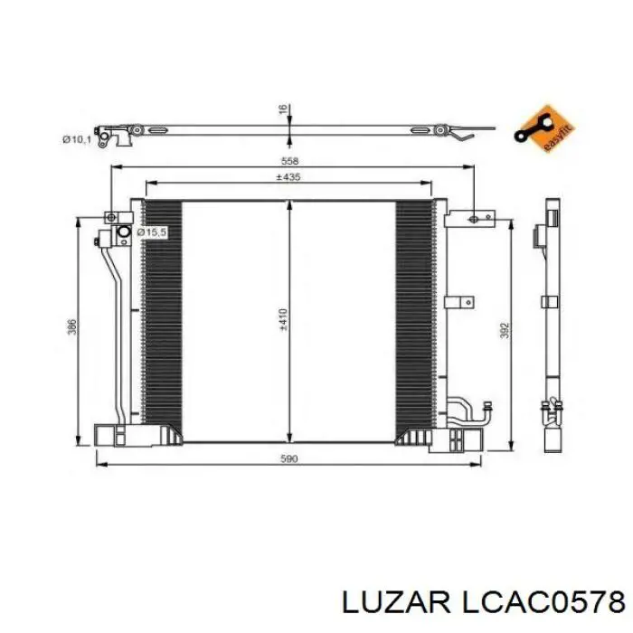 Compresor de aire acondicionado LCAC0578 Luzar