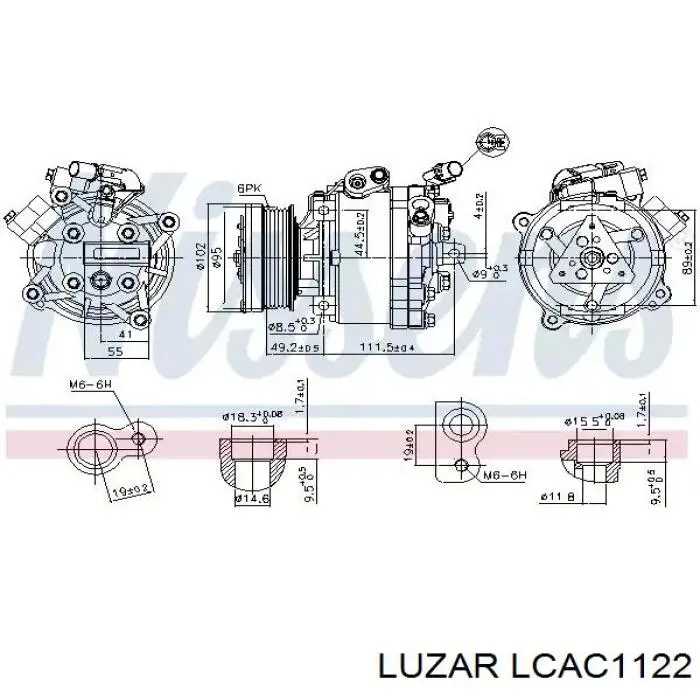 LCAC 1122 Luzar compresor de aire acondicionado