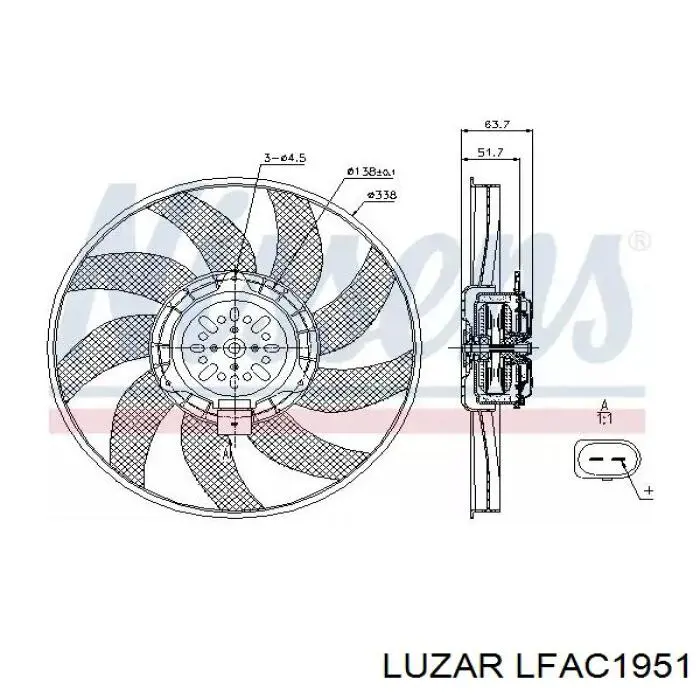 Comprar 8859060040 Toyota Ventilador eléctrico de aire acondicionado completo (motor y aspa)