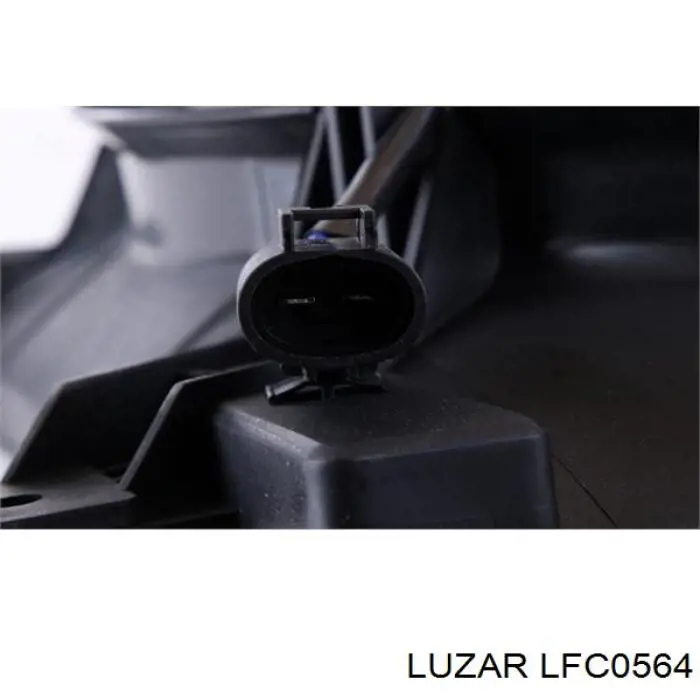 LFC0564 Luzar difusor de radiador, ventilador de refrigeración, condensador del aire acondicionado, completo con motor y rodete