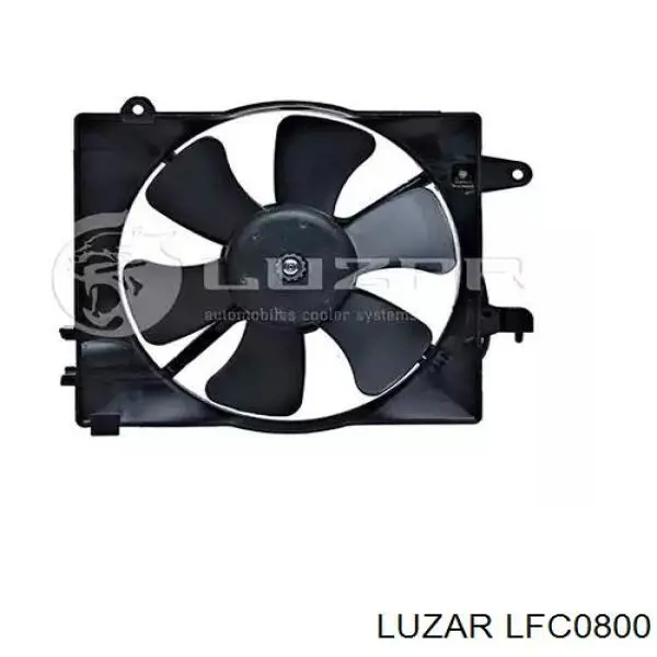 LFc0800 Luzar difusor de radiador, ventilador de refrigeración, condensador del aire acondicionado, completo con motor y rodete