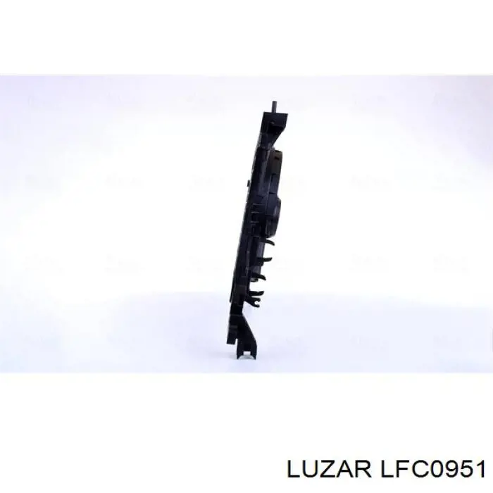 LFc0951 Luzar difusor de radiador, ventilador de refrigeración, condensador del aire acondicionado, completo con motor y rodete
