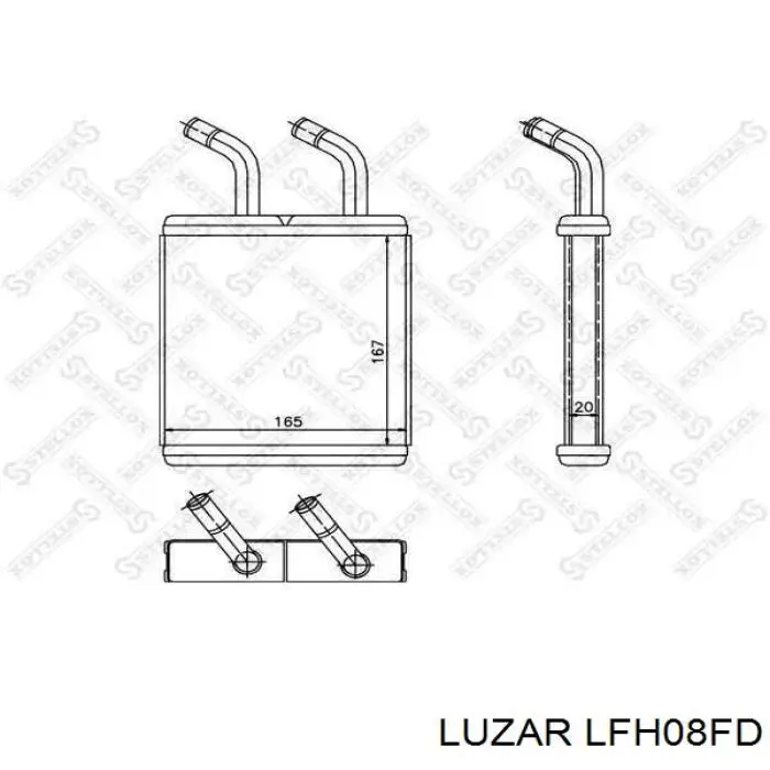 LFh08FD Luzar motor eléctrico, ventilador habitáculo