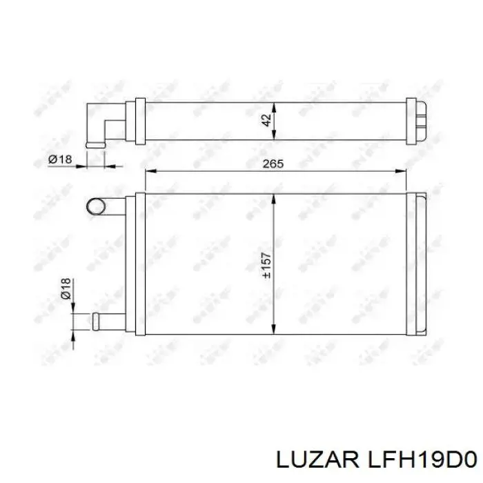 Ventilador habitáculo LFH19D0 Luzar