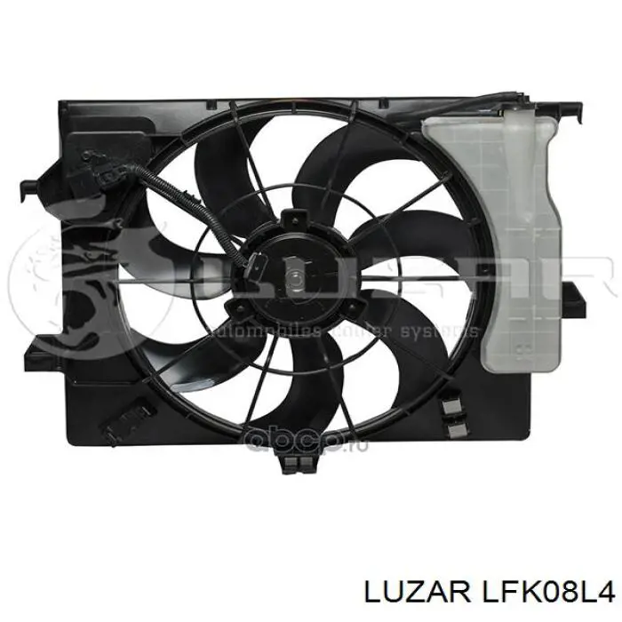 LFK08L4 Luzar difusor de radiador, ventilador de refrigeración, condensador del aire acondicionado, completo con motor y rodete