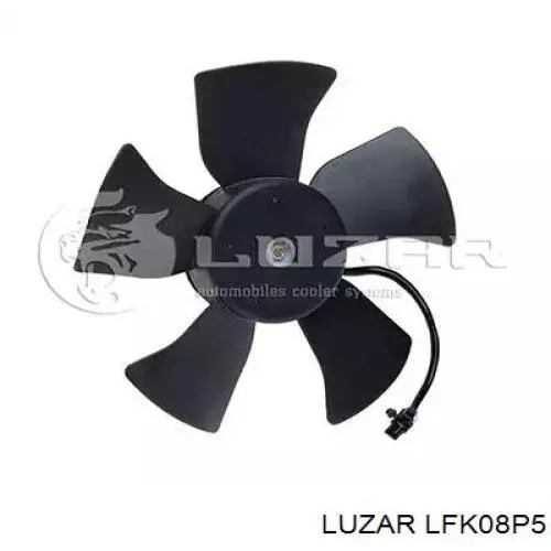 LFK08P5 Luzar difusor de radiador, ventilador de refrigeración, condensador del aire acondicionado, completo con motor y rodete