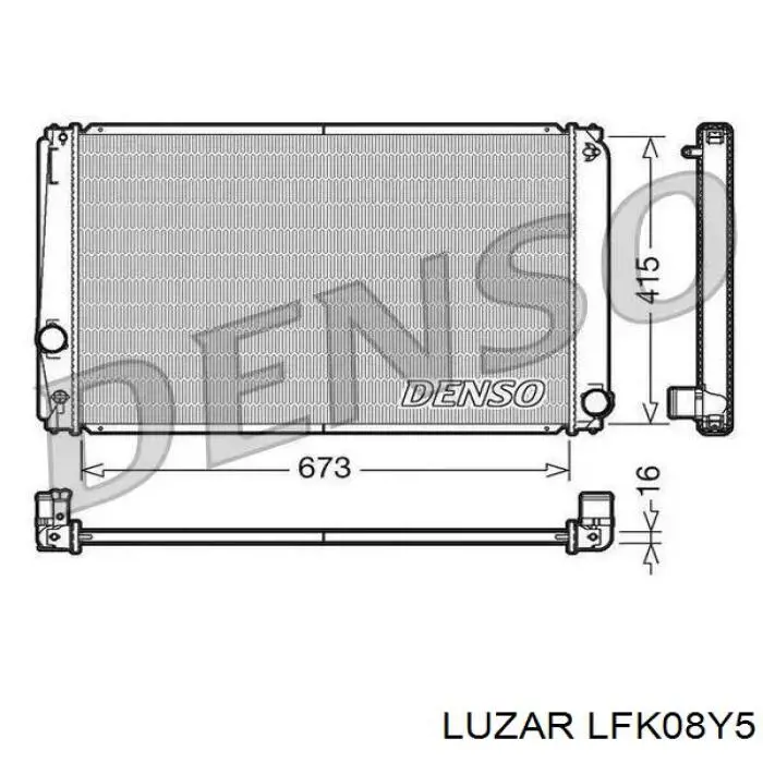 Difusor de radiador, ventilador de refrigeración, condensador del aire acondicionado, completo con motor y rodete Hyundai Tucson (TM)