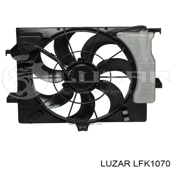 LFK1070 Luzar difusor de radiador, ventilador de refrigeración, condensador del aire acondicionado, completo con motor y rodete