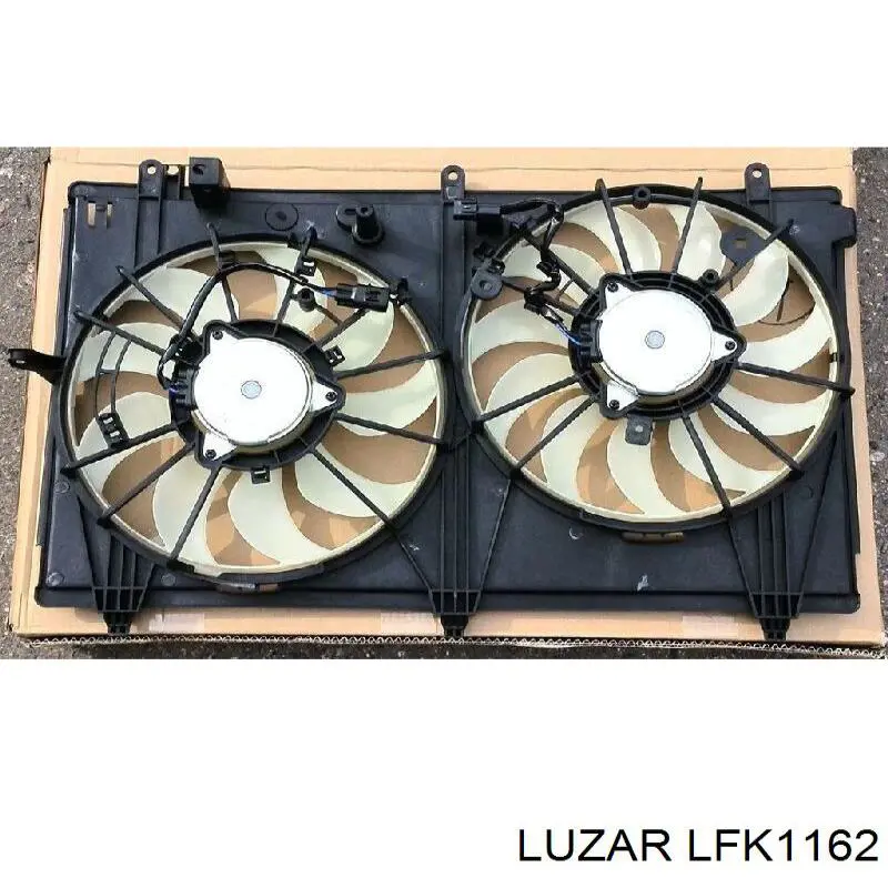 LFK1162 Luzar difusor de radiador, ventilador de refrigeración, condensador del aire acondicionado, completo con motor y rodete