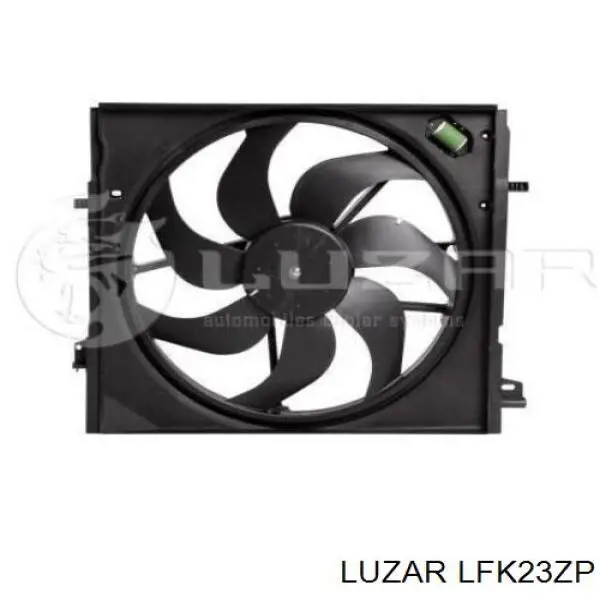 LFK23ZP Luzar difusor de radiador, ventilador de refrigeración, condensador del aire acondicionado, completo con motor y rodete