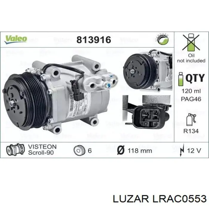 LRAC0553 Luzar condensador aire acondicionado