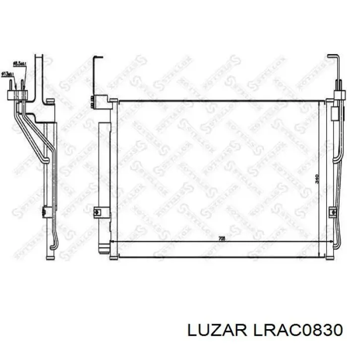 S976061U100 Hyundai/Kia Radiador de aire acondicionado