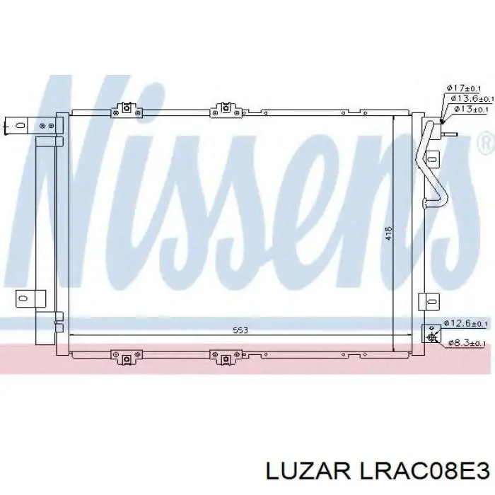 LRAC08E3 Luzar condensador aire acondicionado