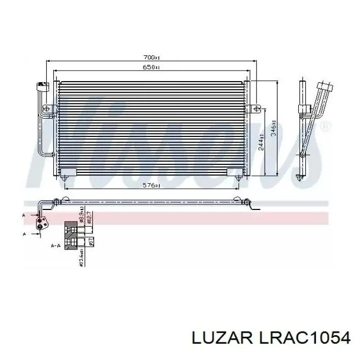 LRAC1054 Luzar condensador aire acondicionado