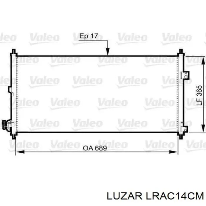 Condensador aire acondicionado LRAC14CM Luzar