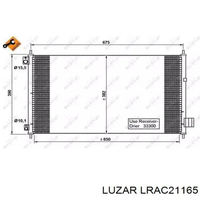 Condensador Luzar LRAC21165
