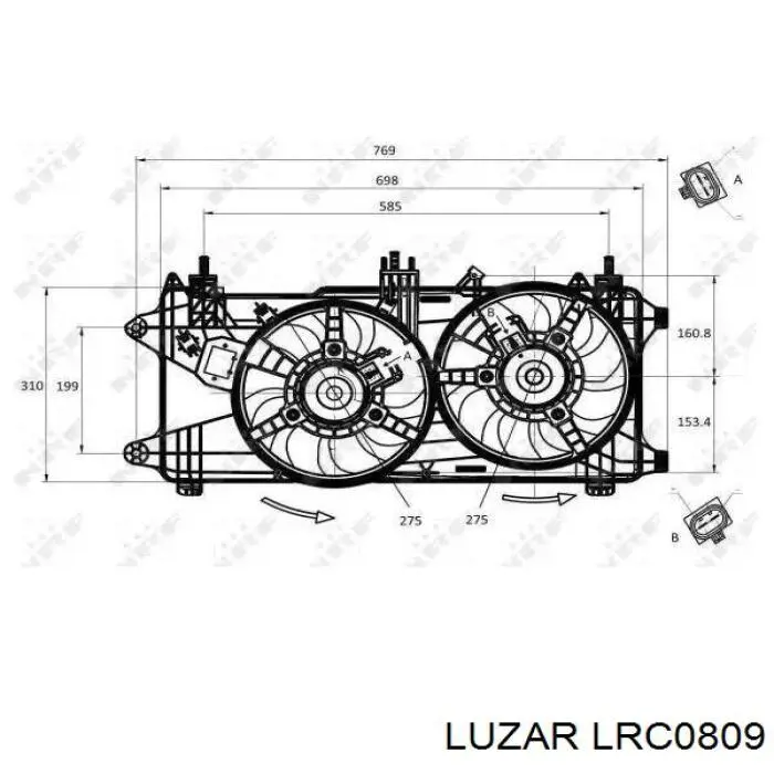 LRc0809 Luzar radiador