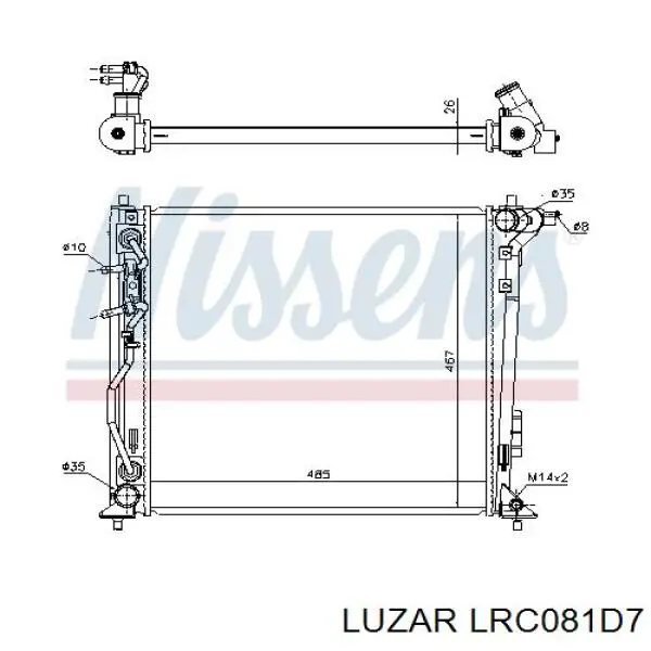 LRc081D7 Luzar radiador