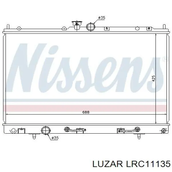 LRC11135 Luzar radiador