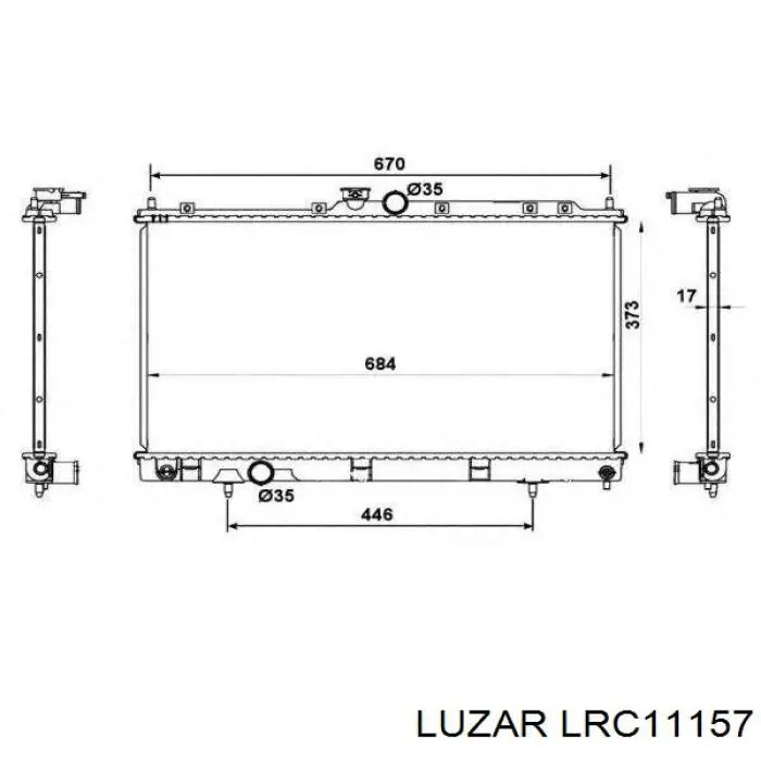LRc11157 Luzar radiador