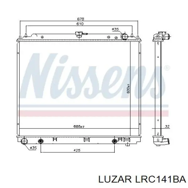 Comprar 21460EB80A Nissan/Infiniti Radiador de auto