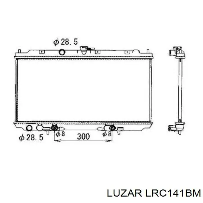 LRc141BM Luzar radiador