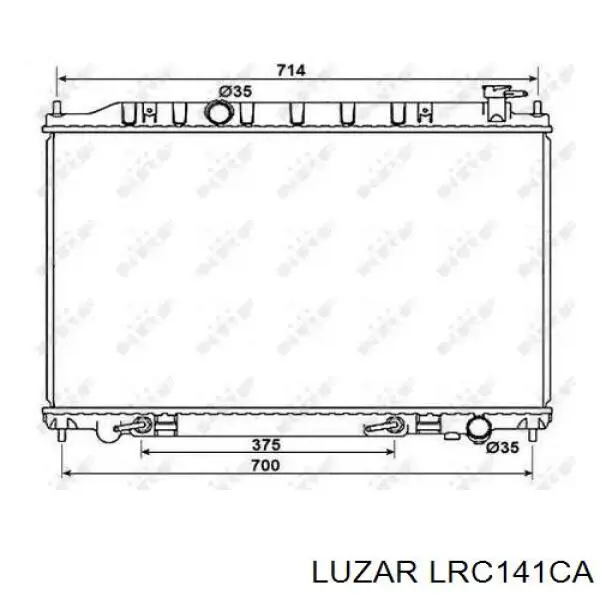 LRc141CA Luzar radiador