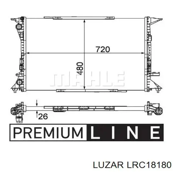 LRC18180 Luzar radiador