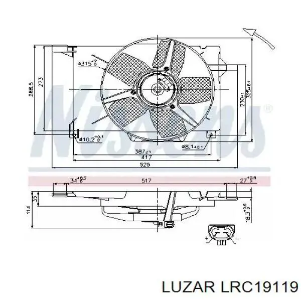 LRc19119 Luzar radiador