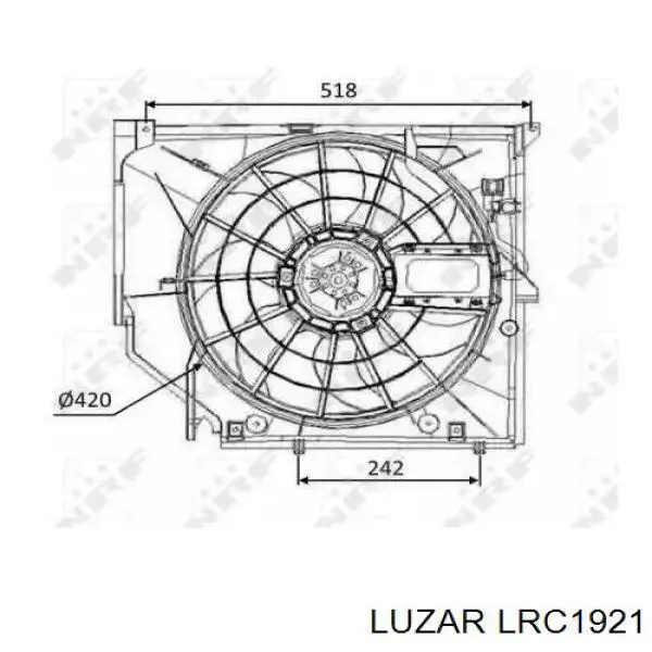 LRc1921 Luzar radiador refrigeración del motor